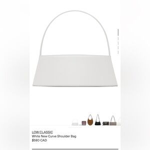 LOW CLASSIC White New Curve Shoulder Bag